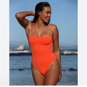 Free People x Agua Bendita Kali Solid One-Piece Swimsuit